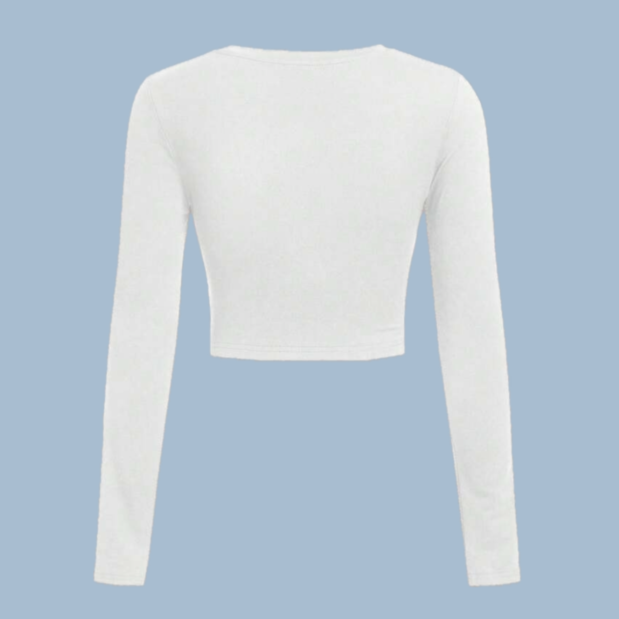 Doe eyed - Fitted + Cropped Long Sleeve Top