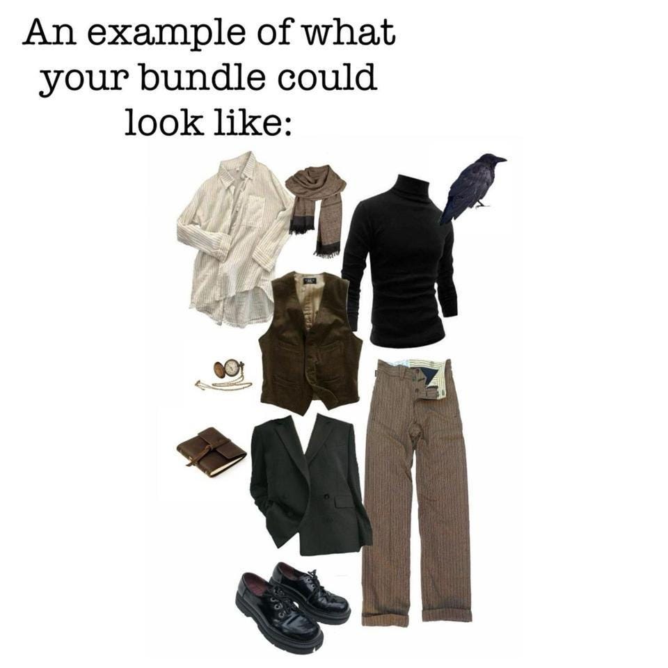 Men’s Dark Academia Style Bundle